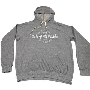 Route of the Hiawatha Hoodie XL Gray Graphic Trail Cycling Pullover Sweatshirt‎